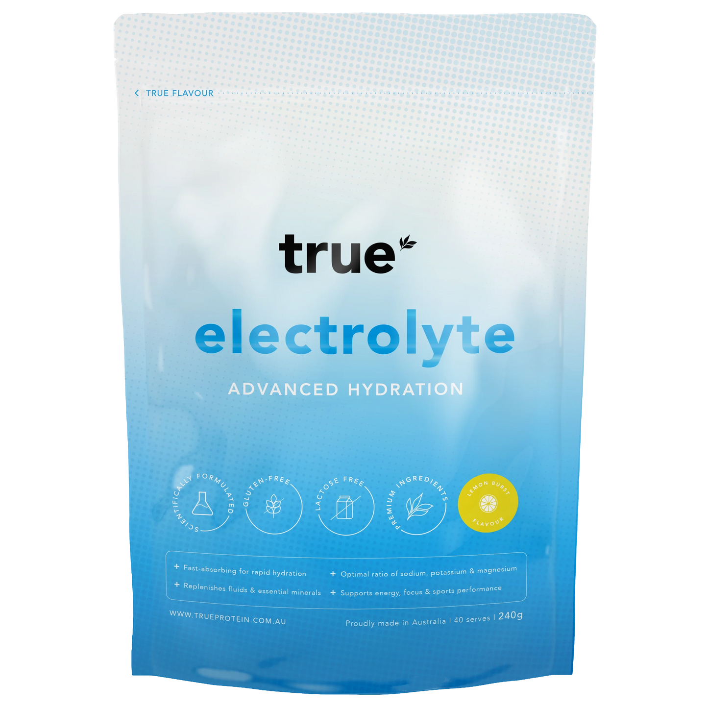 True Electrolyte 240g Lemon Burst