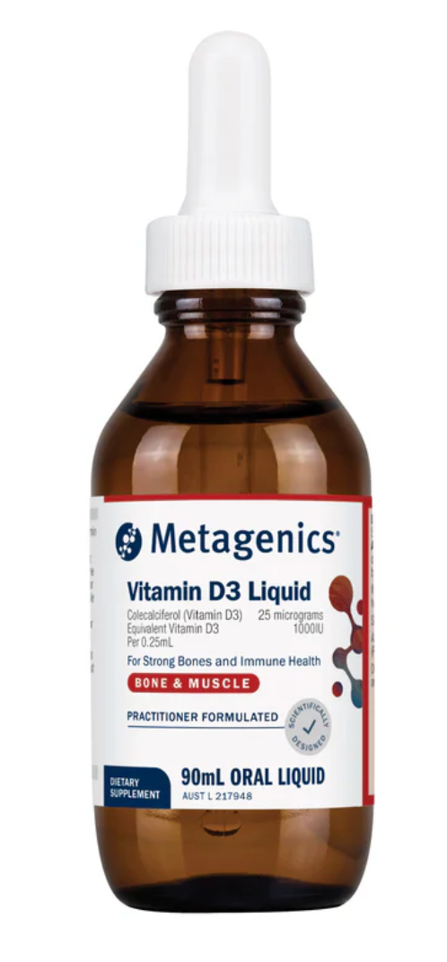 Metagenics D3 Liquid 90mL with dropper