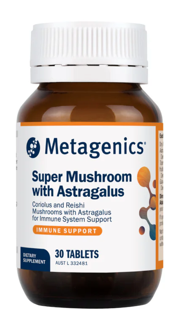 Metagenics Super Mushroom with Astragalus 30 Tablets