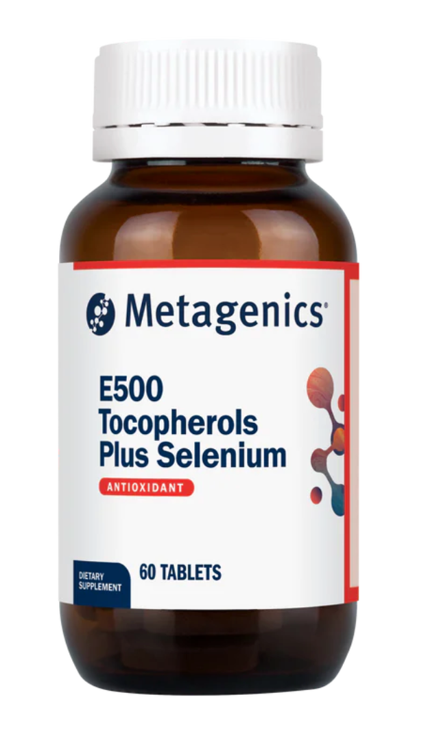 Metagenics E500 Tocopherols Selenium 60 Capsules