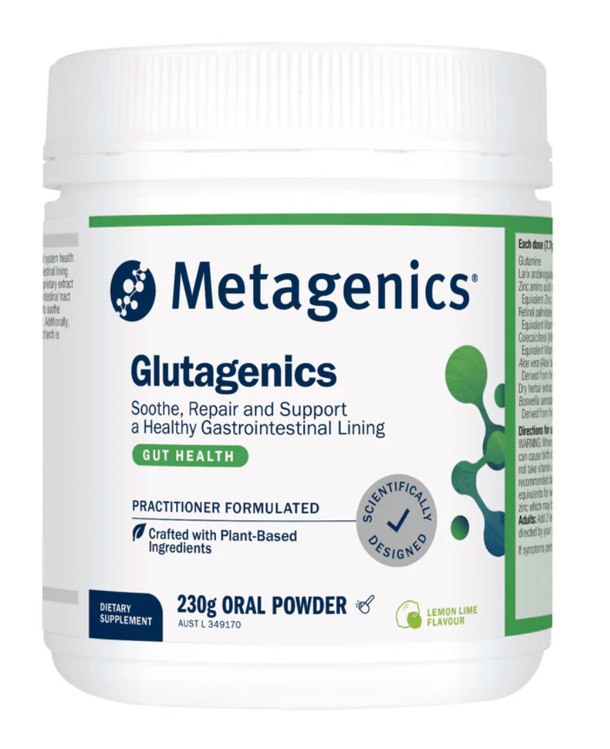 Metagenics Glutagenics Lemon Lime 230g Powder