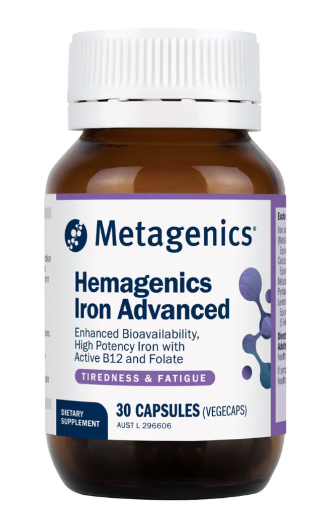 Metagenics Hemagenics Iron Advanced 30 Capsules