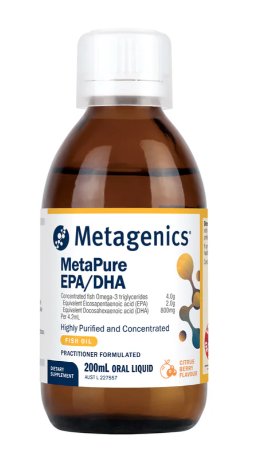 Metagenics Metapure EPA/DHA 200ml Liquid Citrus Berry