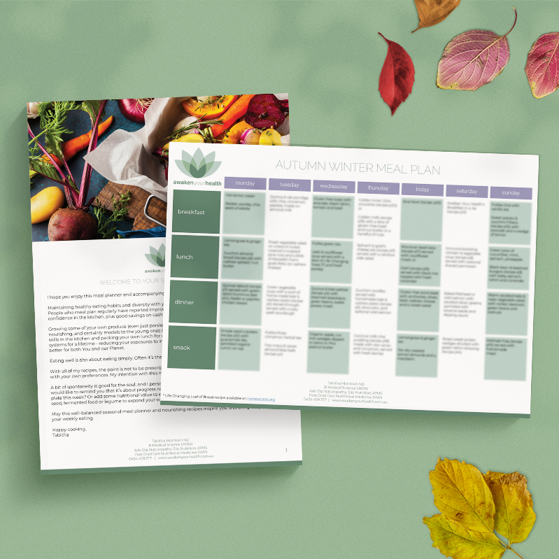 Autumn Winter Seasonal Meal Planner – Awaken Your Health