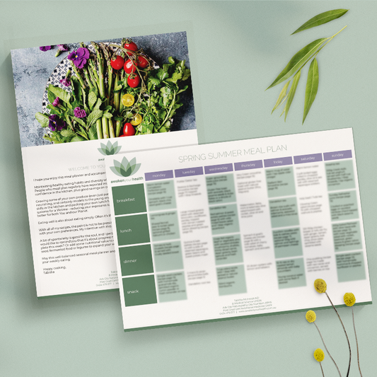 Spring Summer Seasonal Meal Planner